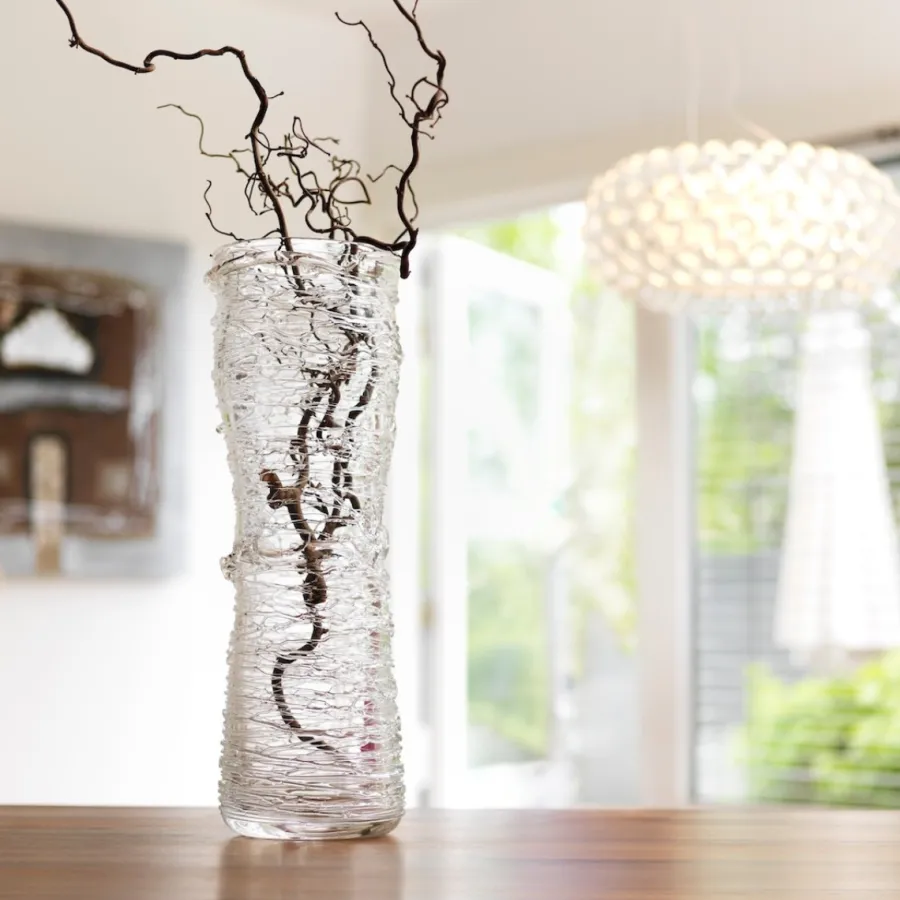 HADELAND GLASSVERK AS Vaser|Kunstglass-KOKONG VASE 53 CM Klar