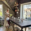 HADELAND GLASSVERK Taklamper|Krystallkuler-KRYSTALLKULE TAKLAMPE BOHEMSK KRYSTALL 7 STK