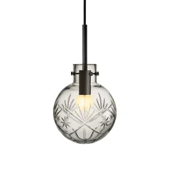 HADELAND GLASSVERK Taklamper|Krystallkuler-KRYSTALLKULE TAKLAMPE FINN 160MM Klar