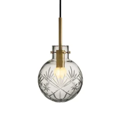 HADELAND GLASSVERK Taklamper|Krystallkuler-KRYSTALLKULE TAKLAMPE FINN 160MM Klar
