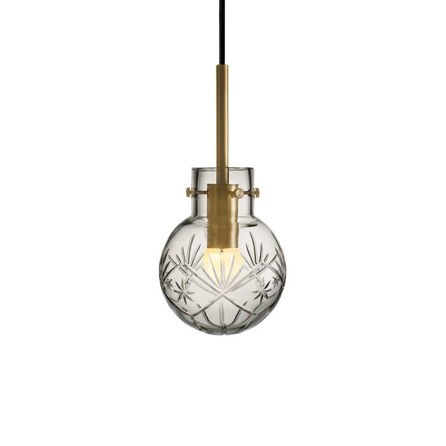 HADELAND GLASSVERK Taklamper|Krystallkuler-KRYSTALLKULE TAKLAMPE FINN 120MM Klar
