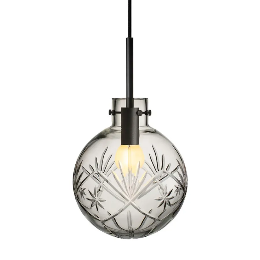 HADELAND GLASSVERK AS Taklamper|Krystallkuler-KRYSTALLKULE TAKLAMPE FINN 200MM Klar