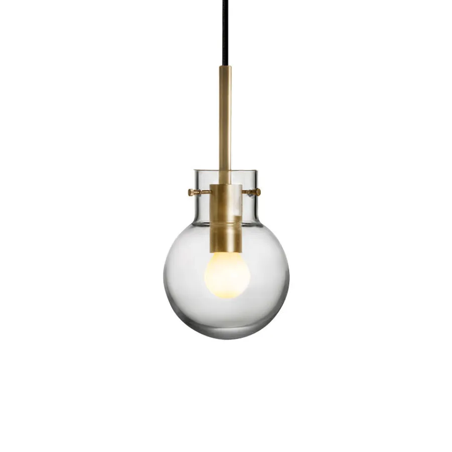 HADELAND GLASSVERK Taklamper|Krystallkuler-KRYSTALLKULE TAKLAMPE GLATT 120MM Klar