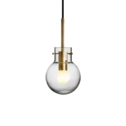 HADELAND GLASSVERK Taklamper|Krystallkuler-KRYSTALLKULE TAKLAMPE GLATT 120MM Klar