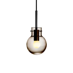 HADELAND GLASSVERK Taklamper|Krystallkuler-KRYSTALLKULE TAKLAMPE GLATT 120MM Kakao