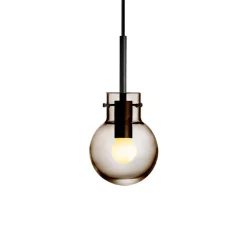 HADELAND GLASSVERK Taklamper|Krystallkuler-KRYSTALLKULE TAKLAMPE GLATT 120MM Kakao
