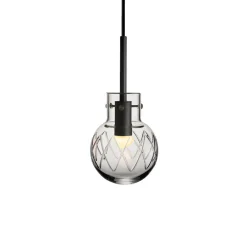 HADELAND GLASSVERK Taklamper|Krystallkuler-KRYSTALLKULE TAKLAMPE KRYSS 120MM Klar