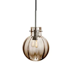 HADELAND GLASSVERK Taklamper|Krystallkuler-KRYSTALLKULE TAKLAMPE OPTIKK 160MM Kakao