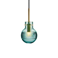 HADELAND GLASSVERK Taklamper|Krystallkuler-KRYSTALLKULE TAKLAMPE SKJÆR BLÅGRØNN 120MM Blågrønn
