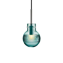 HADELAND GLASSVERK Taklamper|Krystallkuler-KRYSTALLKULE TAKLAMPE SKJÆR BLÅGRØNN 120MM Blågrønn