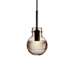 HADELAND GLASSVERK Taklamper|Krystallkuler-KRYSTALLKULE TAKLAMPE SKJÆR 120MM Kakao