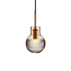 HADELAND GLASSVERK Taklamper|Krystallkuler-KRYSTALLKULE TAKLAMPE SKJÆR 120MM Kakao