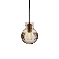 HADELAND GLASSVERK Taklamper|Krystallkuler-KRYSTALLKULE TAKLAMPE SKJÆR 120MM Kakao