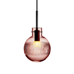 HADELAND GLASSVERK Taklamper|Krystallkuler-KRYSTALLKULE TAKLAMPE SKJÆR MORGENRØD 160MM Morgenrød