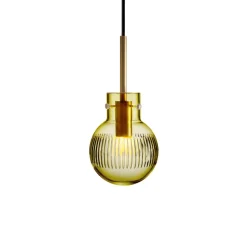 HADELAND GLASSVERK Taklamper|Krystallkuler-KRYSTALLKULE TAKLAMPE SKJÆR 120MM Oliven
