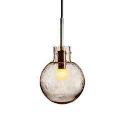 HADELAND GLASSVERK Taklamper|Krystallkuler-KRYSTALLKULE TAKLAMPE SODA 160MM Kakao