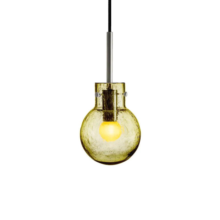 HADELAND GLASSVERK Taklamper|Krystallkuler-KRYSTALLKULE TAKLAMPE SODA 120MM Oliven