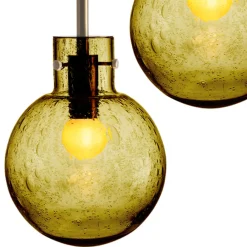 HADELAND GLASSVERK Taklamper|Krystallkuler-KRYSTALLKULE TAKLAMPE SODA 120MM Oliven