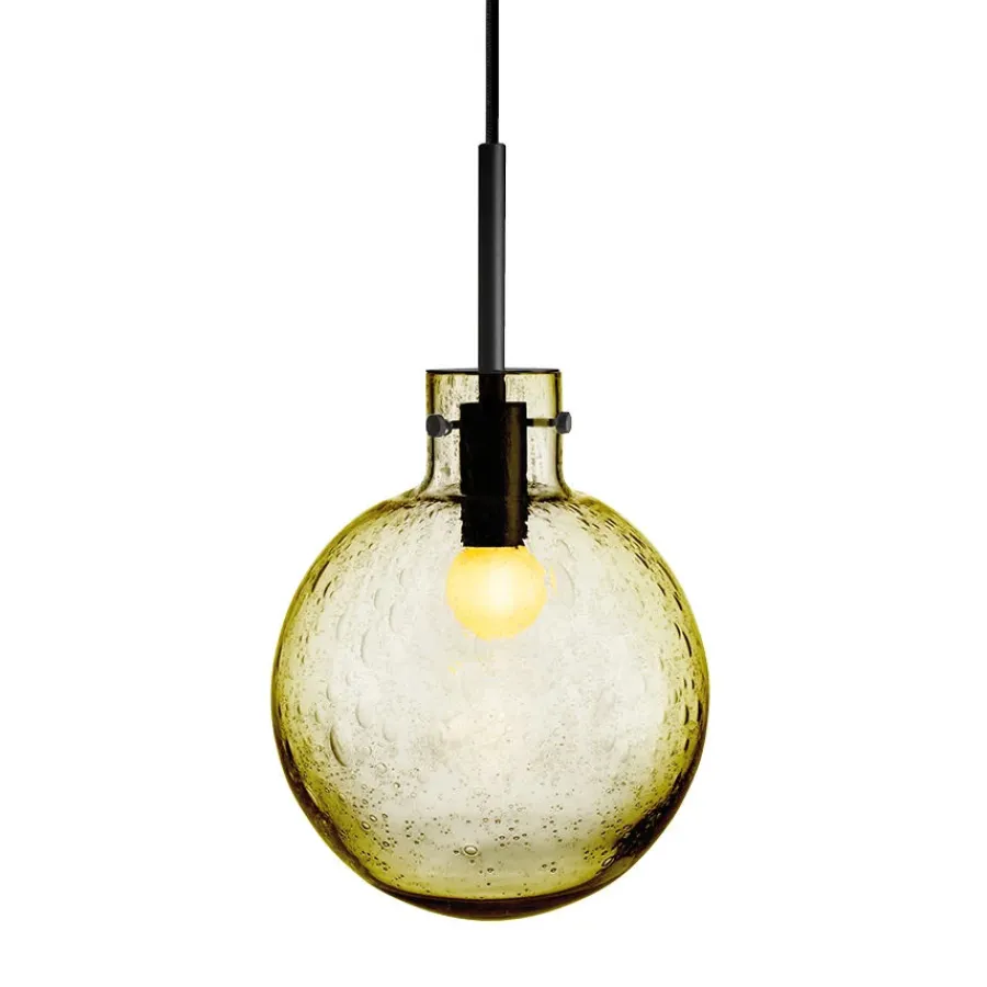 HADELAND GLASSVERK AS Taklamper|Krystallkuler-KRYSTALLKULE TAKLAMPE SODA 200MM Oliven