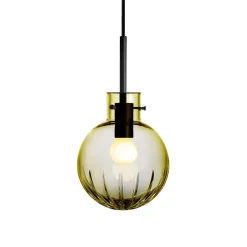 HADELAND GLASSVERK Taklamper|Krystallkuler-KRYSTALLKULE TAKLAMPE STOR STJERNE 160MM Oliven