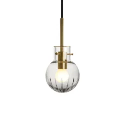 HADELAND GLASSVERK Taklamper|Krystallkuler-KRYSTALLKULE TAKLAMPE STOR STJERNE 120MM Klar