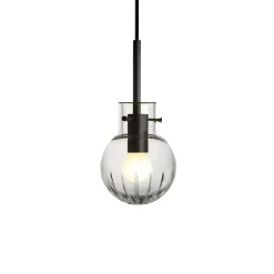 HADELAND GLASSVERK Taklamper|Krystallkuler-KRYSTALLKULE TAKLAMPE STOR STJERNE 120MM Klar