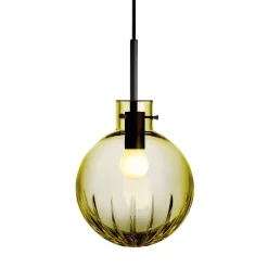 HADELAND GLASSVERK AS Taklamper|Krystallkuler-KRYSTALLKULE TAKLAMPE STOR STJERNE 200MM Oliven