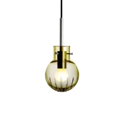 HADELAND GLASSVERK Taklamper|Krystallkuler-KRYSTALLKULE TAKLAMPE STOR STJERNE 120MM Oliven