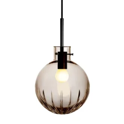 HADELAND GLASSVERK AS Taklamper|Krystallkuler-KRYSTALLKULE TAKLAMPE STOR STJERNE 200MM Kakao