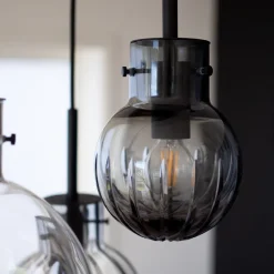 HADELAND GLASSVERK Taklamper|Krystallkuler-KRYSTALLKULE TAKLAMPE VIDDE 5 STK Flerfarget
