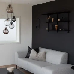 HADELAND GLASSVERK Taklamper|Krystallkuler-KRYSTALLKULE TAKLAMPE VIDDE 5 STK Flerfarget