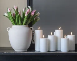 PORSGRUNDS PORSELÆNSFABRIK Lys Og Led-Lys-KUBBELYS LED HVIT 12,5 CM