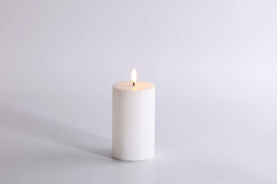 PORSGRUNDS PORSELÆNSFABRIK Lys Og Led-Lys-KUBBELYS LED HVIT 12,5 CM