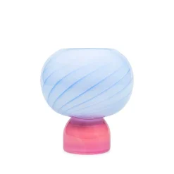 HADELAND GLASSVERK AS Vaser|Kunstglass-KUMI LITEN VASE BLÅ / ROSA Blå