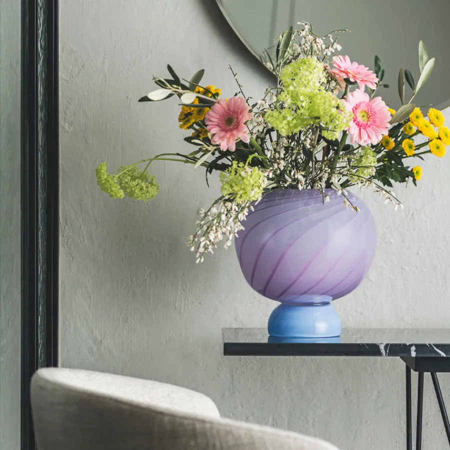 HADELAND GLASSVERK AS Vaser|Kunstglass-KUMI LITEN VASE GRØNN / BEIGE Grønn