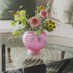 HADELAND GLASSVERK AS Vaser|Kunstglass-KUMI STOR VASE / GRØNN Rosa