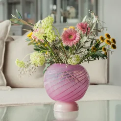 HADELAND GLASSVERK AS Vaser|Kunstglass-KUMI STOR VASE / Rosa