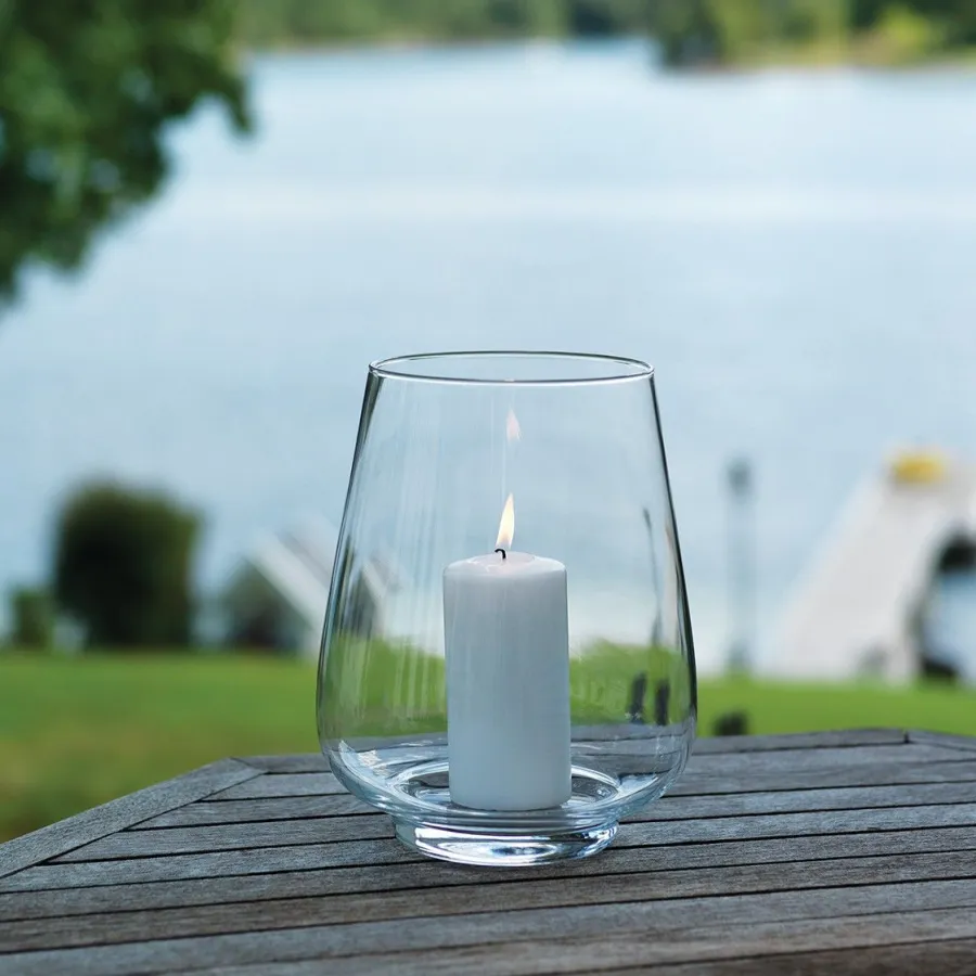HADELAND GLASSVERK Lyslykter Og Lanterner-LANTERNE STORMLYKT 22CM KLAR