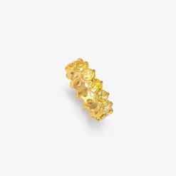 HADELAND GLASSVERK Ringer|Ringer-LYRA RING GUL