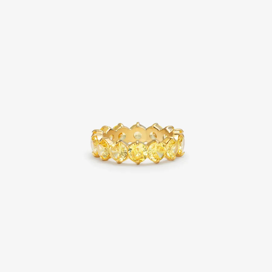 HADELAND GLASSVERK Ringer|Ringer-LYRA RING GUL
