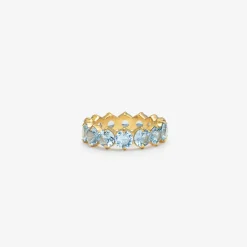 HADELAND GLASSVERK Ringer|Ringer-LYRA RING ISBLÅ