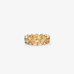 HADELAND GLASSVERK Ringer|Ringer-LYRA RING LYS KAKAO
