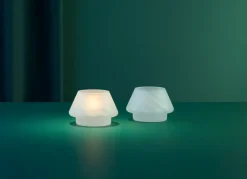 HADELAND GLASSVERK AS Lyslykter Og Lanterner-LYSLYKT FROSTET HVIT 2 PK