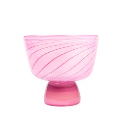 HADELAND GLASSVERK AS Dekorfat Og -Boller|Kunstglass-MARI SKÅL / Rosa