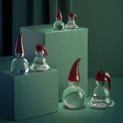 HADELAND GLASSVERK AS Julepynt-NISSEBESTEMOR 11,2 CM Rød