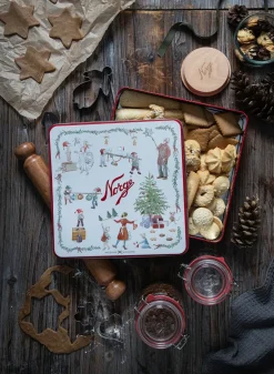 NORGESGLASSET Oppbevaring Og Krukker-KAKEBOKS FIRKANTET