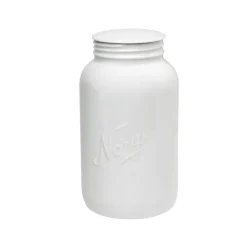 NORGESGLASSET Oppbevaring Og Krukker-OPPBEVARINGSKRUKKE M/LOKK 1,3 L Hvit