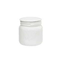 NORGESGLASSET Oppbevaring Og Krukker-OPPBEVARINGSKRUKKE M/LOKK 0,4 L T Hvit
