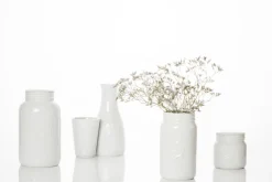 NORGESGLASSET Oppbevaring Og Krukker-OPPBEVARINGSKRUKKE M/LOKK 0,4 L T Hvit