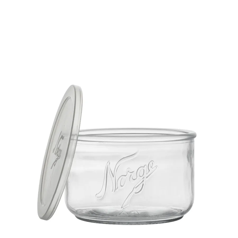 NORGESGLASSET Oppbevaring Og Krukker-OPPBEVARINGSGLASS 73CL PLASTLOKK Klar